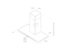 Hút mùi áp tường Elica Moon