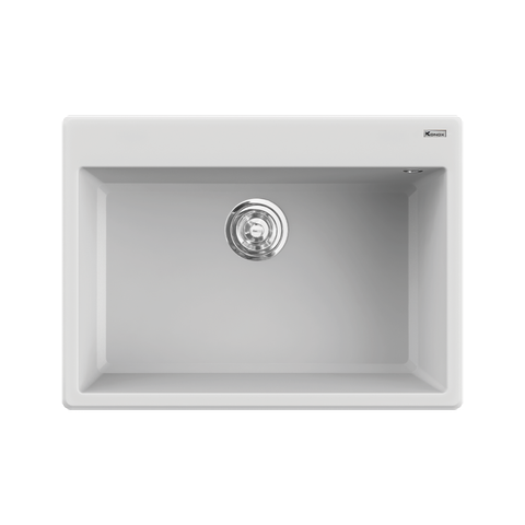 Chậu rửa bát đá Konox Granite Ruvita 680 Silver