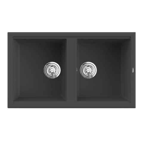 Chậu rửa bát đá Konox Phoenix 860 Black