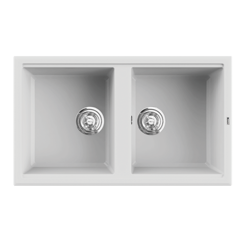 Chậu rửa bát đá Phoenix 860 White Silver