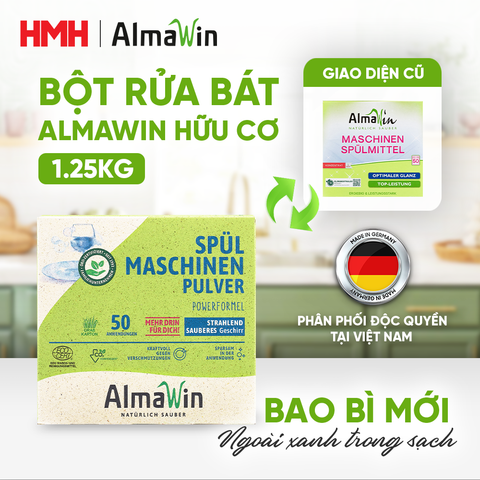 Bột Rửa Bát Almawin Hữu Cơ Hương Chanh 1.25Kg HMH.0190002