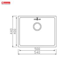 Chậu rửa bát Konox KN5444SU Dekor
