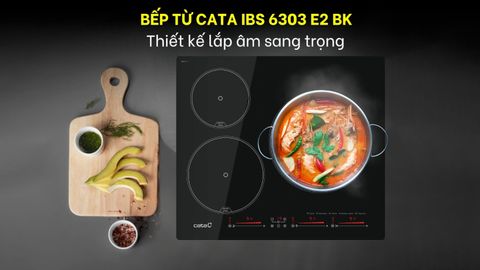 Bếp Từ 3 Vùng Nấu Cata IBS 6303E2 BK