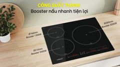Bếp Từ 3 Vùng Nấu Cata IBS 6303E2 BK