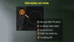 Bếp Từ 3 Vùng Nấu Cata IBS 6303E2 BK