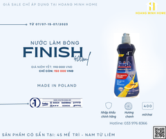 Nước làm bóng Finish 400ml  dùng cho máy rửa bát