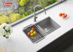 Chậu đá Konox  Granite Veloci 760D Grey
