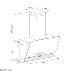 Hút mùi áp tường Malloca Drive F-152B