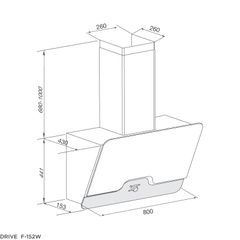 Hút mùi áp tường Malloca Drive F-152W