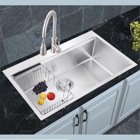 Chậu rửa bát 1 hố inox 304 EUS58050 – Eurogold
