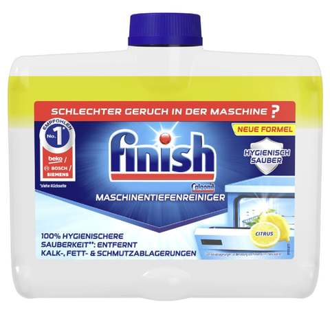DUNG DỊCH VỆ SINH MÁY RỬA BÁT FINISH 250ML HƯƠNG CHANH