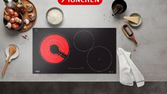 Bếp Điện Từ Munchen GM6318X bếp ba vùng nấu kết hợp điện và từ tiện lợi