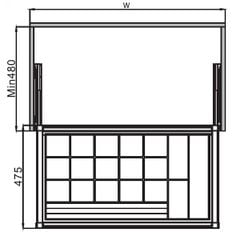 Khay đừng đồ trang sức Hafele 600mm