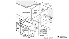 Lò nướng Bosch HBG7241B1 Serie 8
