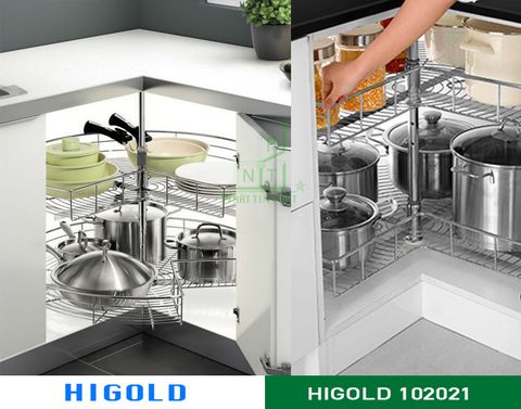 Mâm xoay 270 độ  1/2 inox 304 101021(450) – Higold