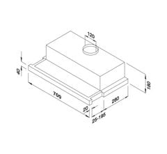 Hút mùi âm tủ Malloca K1507