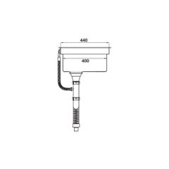 chậu inox Häfele HS21-SSD1S60 và phụ kiện