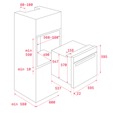Lò nướng âm tủ Teka HSB 610
