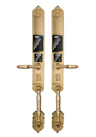 Khóa cửa đại sảnh Hyundai HY-SLC8820 Gold App wifi mạ Vàng 24K