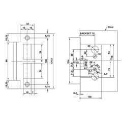 Thân khóa đại sảnh Hafele 911.02.185
