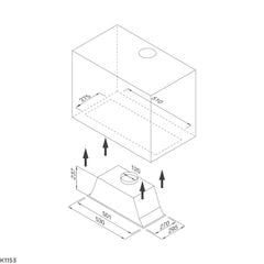 Hút mùi âm tủ Malloca  K1153
