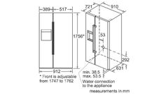 Tủ lạnh 2 cánh side by side Bosch KAD92SB30