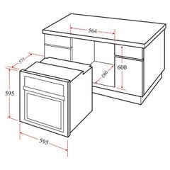 Lò nướng âm tủ Eurosun EOV65DE