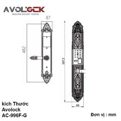 Khóa cửa thông minh Avolock AC-996F-G