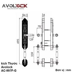 Khóa cửa thông minh Avolock AC-999F-G