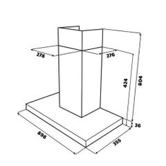 Máy hút mùi áp tường GrandX GX H90T78B