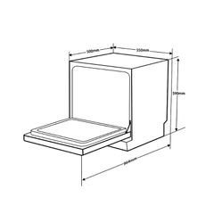 Máy Rửa Chén Bát Hafele HDW-T5551B 538.21.340
