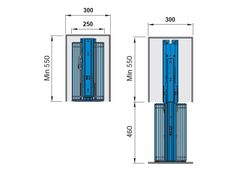 TỦ ĐỒ KHÔ GIỎ NAN TRÒN CÁNH KÉO HIGOLD 4 TẦNG 300MM 201101
