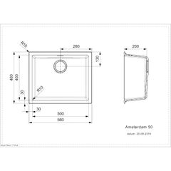 Chậu rửa chén Reginox AMSTERDAM 50 ĐEN HMH.R30844