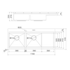Chậu rửa chén Slide Malloca MS 1162R