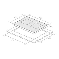 Bếp từ 2 vùng nấu Eurosun EU-T899G