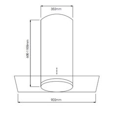 Máy hút mùi đảo FANDI FD - 218SR
