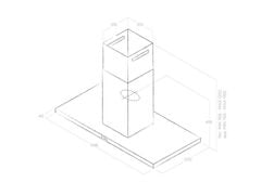 Máy hút mùi đảo Elica THIN ISLAND
