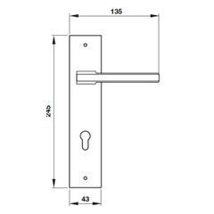 Khóa cửa Hafele 901.79.063