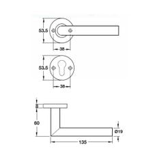 Khóa cửa Hafele 903.92.556
