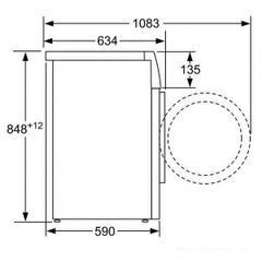 Máy giặt quần áo 9kg  Bosch WAW28480SG