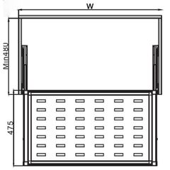Rổ đụng bằng kim loại Hafele 600mm