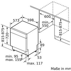 Máy rửa bát âm tủ Bosch SMU6ECS57E