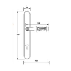 Tay nắm Hafele ENRICO CASSINA 901.98.971