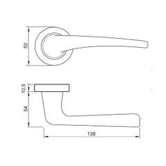 Khóa cửa vệ sinh Hafele 901.99.593