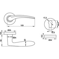 Tay khóa Hafele 903.98.147