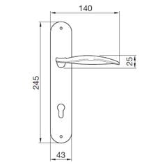 Khóa cửa Hafele 901.79.080
