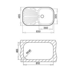 Chậu rửa bát Teka STYLO 1B.1D