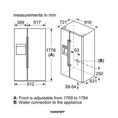 Tủ Lạnh Side By Side Bosch KAD92HBFP