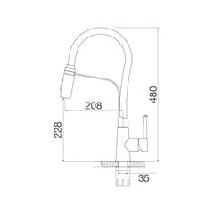 Vòi rửa chén Malloca K596S