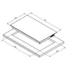 Bếp Từ 2 Vùng Nấu HC-I7326B Hafele 533.09.989